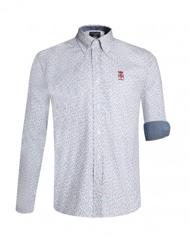 Chemise manches longues ETE 2002 pour homme Otago rugby bleu ciel