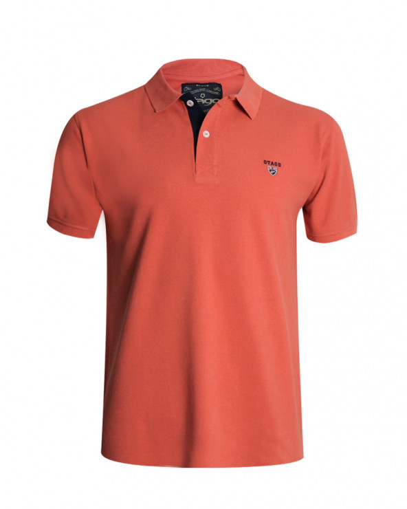 Polo Buenago Otago manches courtes corail pour homme