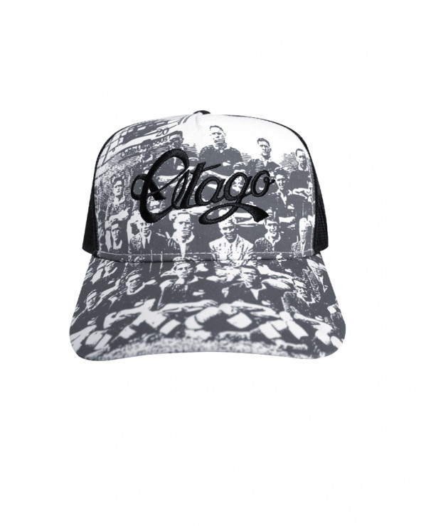 Casquette Team Otago gris noir de face