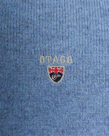 broderie du Pull Buenos Aires col V Otago rugby bleu océan pour homme