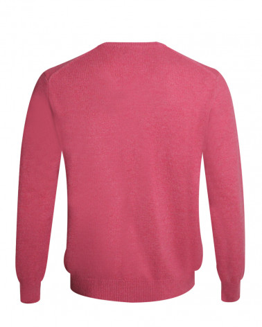 dos du Pull Buenos Aires col V Otago rugby rose marsala pour homme