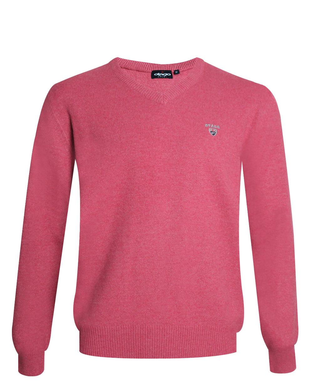 Pull Buenos Aires col V Otago rugby rose marsala pour homme