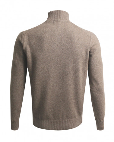 dos du Pull Buenos Aires col zip Otago marron pour homme
