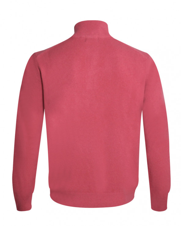 dos du Pull Buenos Aires col zip Otago rose marsala pour homme