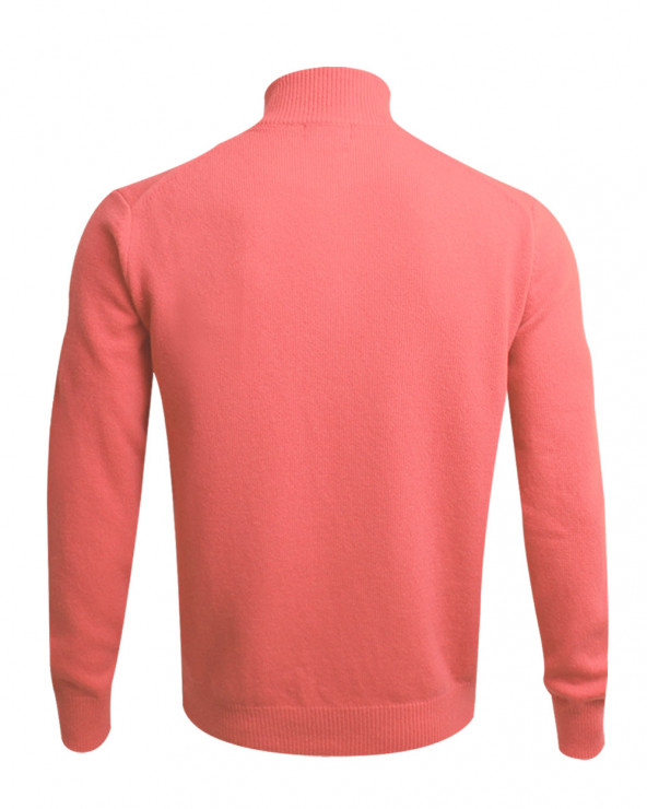 dos du Pull Buenos Aires col zip Otago rose pour homme