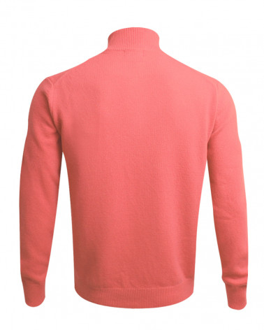 dos du Pull Buenos Aires col zip Otago rose pour homme