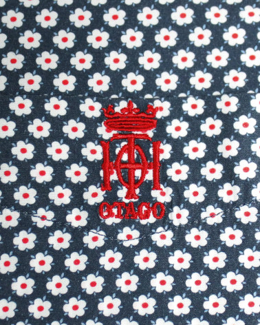 Broderie côté coeur de la chemise 115 Otago bleu marine pour homme