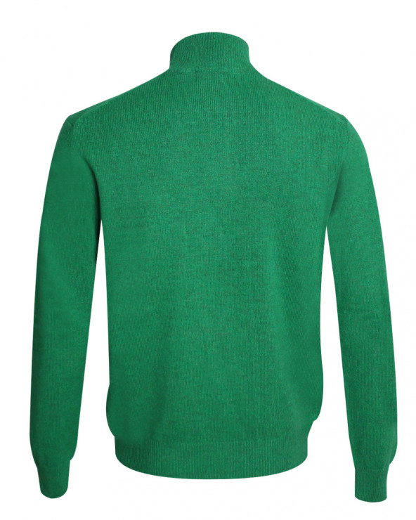 dos du Pull Buenos Aires col zip Otago vert pour homme