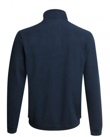 dos du Sweat zip 25SW7 Otago rugby bleu marine pour homme