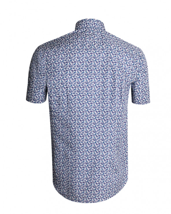 Dos de la chemise 116 Otago bleu pour homme