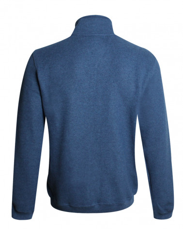 dos du Sweat zip 25SW7 Otago rugby bleu denim pour homme