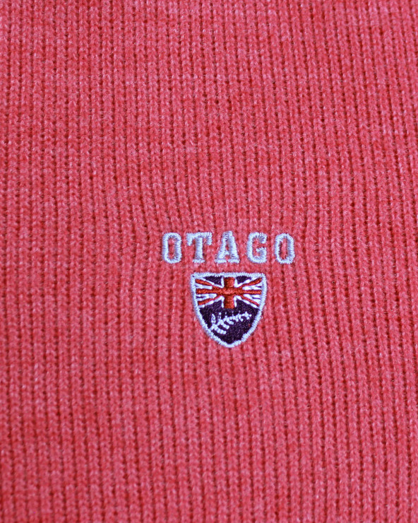 broderie du Polo manches longues pour homme 25POML1 Otago rugby corail