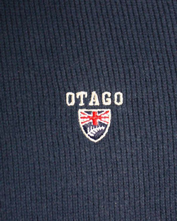 broderie du Polo manches longues pour homme 25POML1 Otago rugby bleu marine