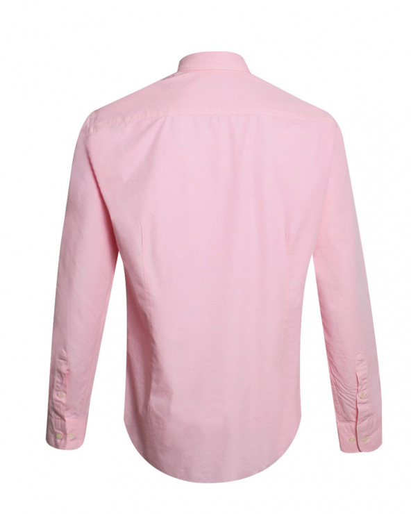 dos de la Chemise manches longues homme Thomas Otago pink jj