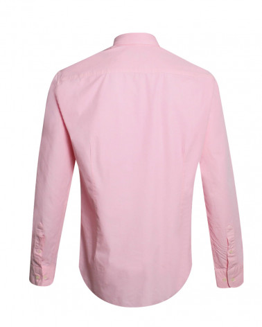 dos de la Chemise manches longues homme Thomas Otago pink jj