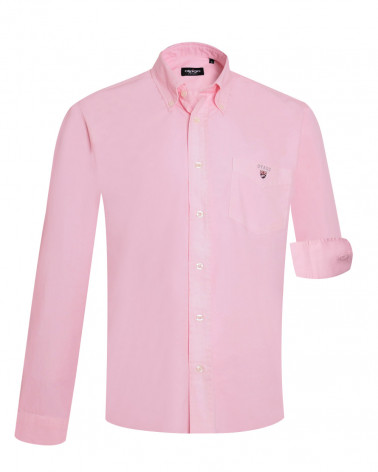 Chemise manches longues homme Thomas Otago pink jj