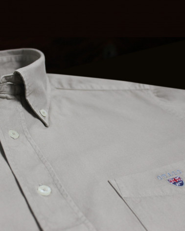détail de Chemise manches longues homme Thomas Otago desert
