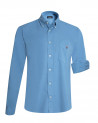 Chemise manches longues homme Thomas Otago bleu Gorona