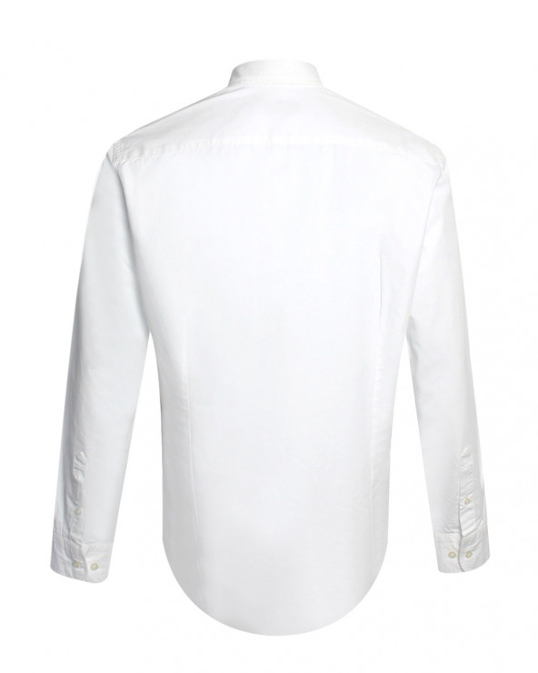 dos de la Chemise manches longues homme Thomas Otago blanche
