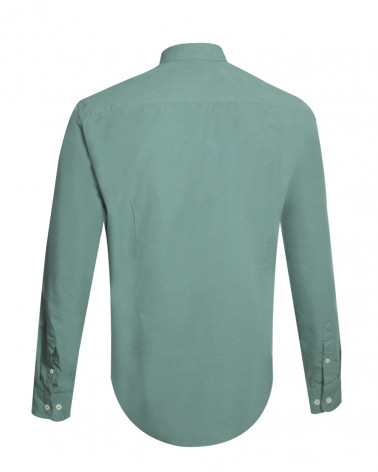dos de la Chemise manches longues homme Thomas Otago jade