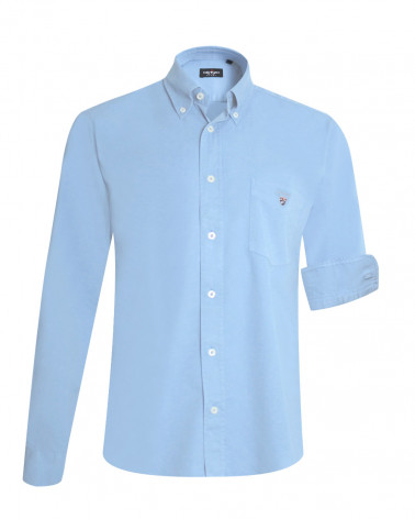 Chemise manches longues homme Thomas Otago ciel Gorona