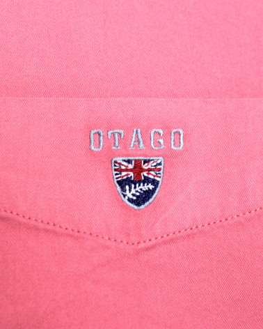 broderie de la Chemise manches longues homme Thomas Otago rose blush