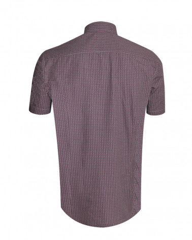Dos de la chemise E2011 Otago rouge pour homme