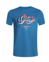 face du Tee-shirt Otavint Otago rugby blue sapphire coton Bio pour homme