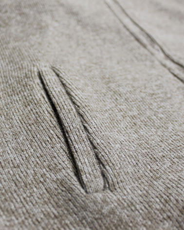 poche latérale du Sweat zip 25SW7 Otago rugby beige pour homme