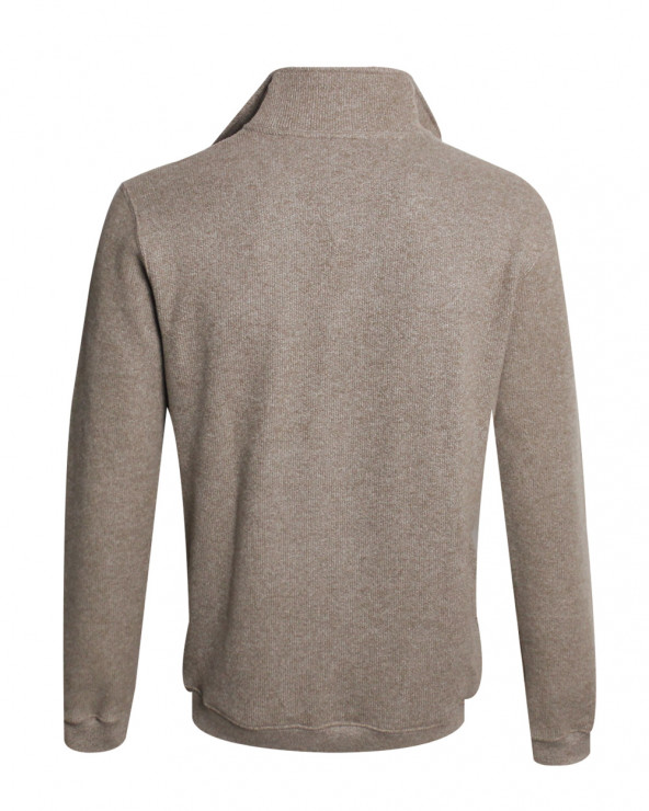 dos du Sweat zip 25SW7 Otago rugby beige pour homme