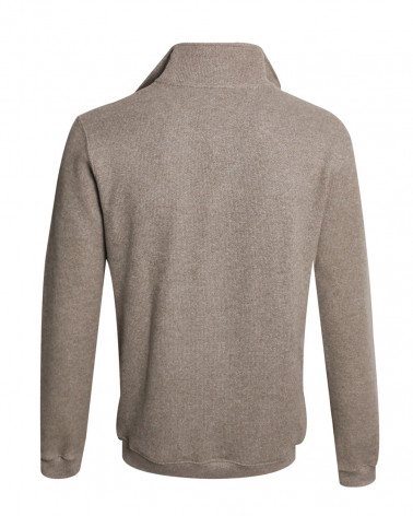 dos du Sweat zip 25SW7 Otago rugby beige pour homme