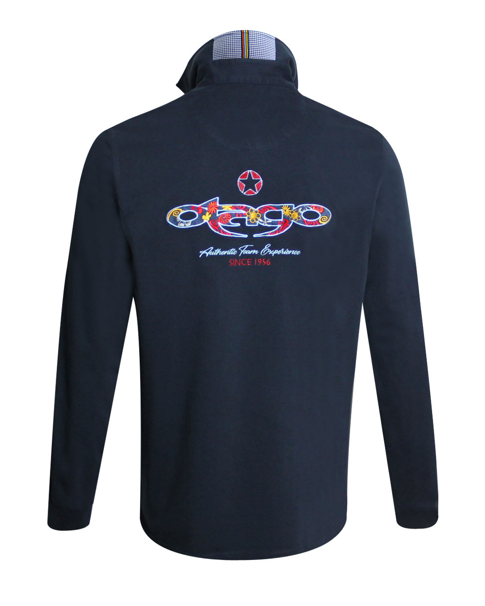 dos du Polo homme manches longues TAGO Otago rugby marine