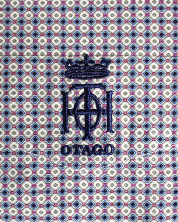 Broderie côté coeur de la chemise E2010 Otago Blanc pour homme
