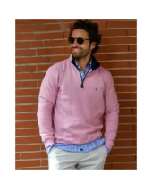 24SW7 SWEAT COL ZIP OTAGO ROSE