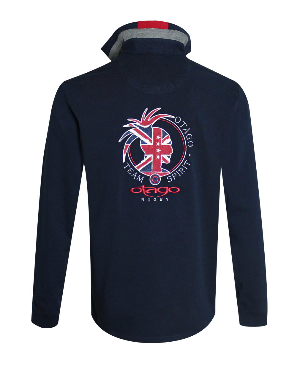 dos du Polo homme manches longues CHAD Otago rugby marine