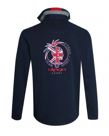 dos du Polo homme manches longues CHAD Otago rugby marine