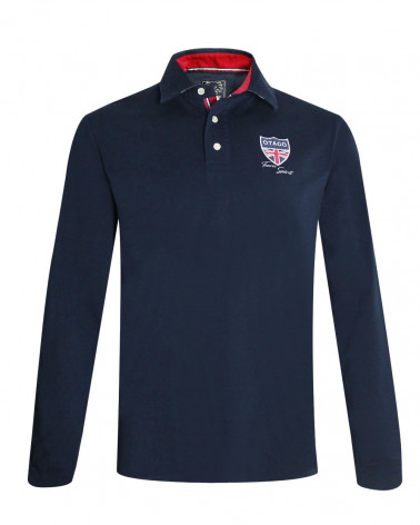 face du Polo homme manches longues CHAD Otago rugby marine