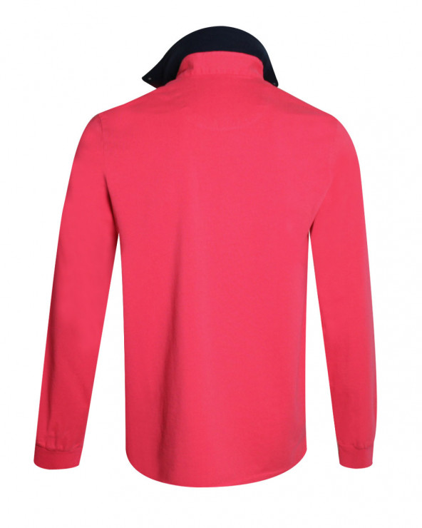dos du Polo corail homme manches longues Otabasic Otago rugby