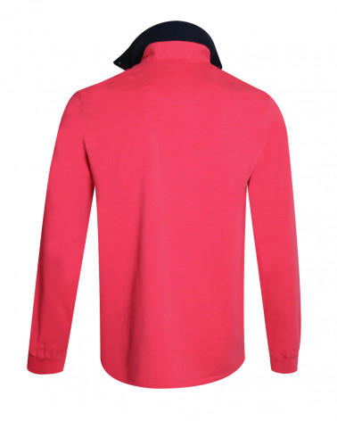 dos du Polo corail homme manches longues Otabasic Otago rugby
