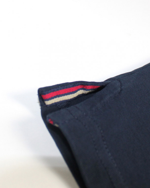 patte de l'ouverture latérale du Polo marine homme manches longues Otabasic Otago rugby