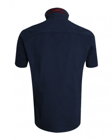 Dos de la chemise Miller Otago bleu marine pour homme