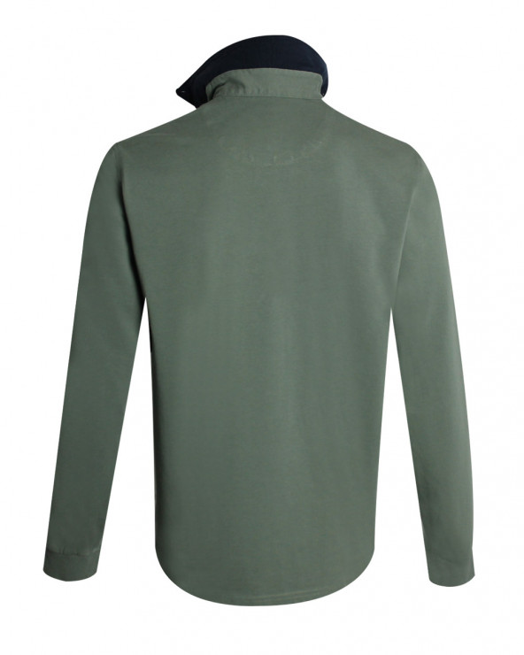 dos du Polo kaki homme manches longues Otabasic Otago rugby