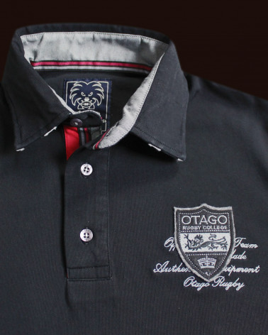 col du Polo Marco team Otago noir pour homme