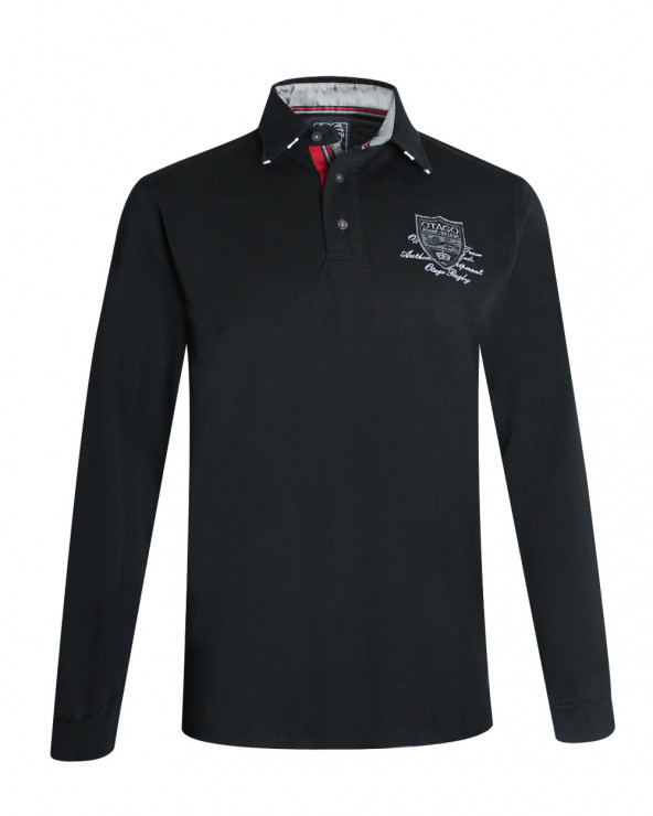 face du Polo Marco team Otago noir pour homme