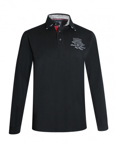 face du Polo Marco team Otago noir pour homme