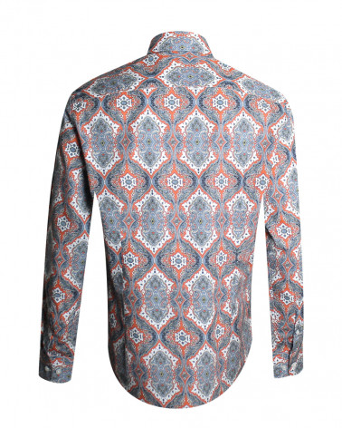 dos de la chemise manches longues pour homme 281 Otago multicolore