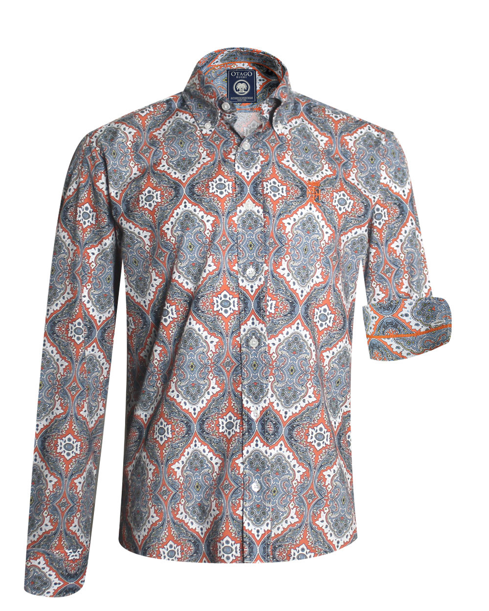 face de la Chemise manches longues pour homme 281 Otago multicolore