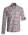 face de la Chemise manches longues pour homme 281 Otago multicolore