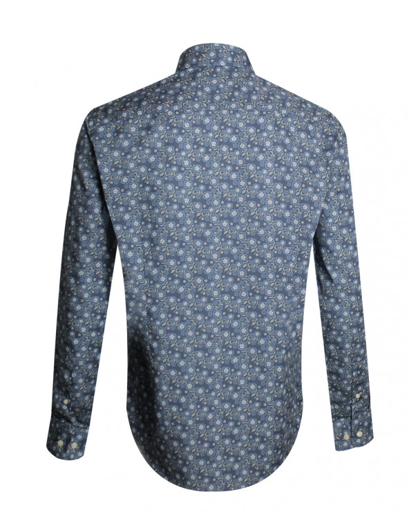 dos de la chemise manches longues pour homme 282 Otago denim