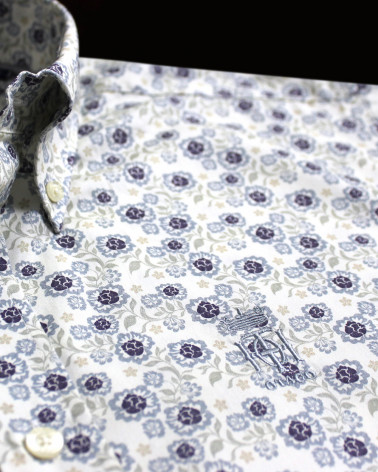 détail de la chemise manches longues pour homme 283 Otago écrue